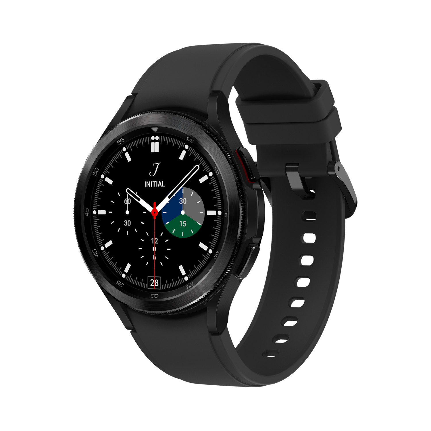 SAMSUNG SM-R890NZKAITV Smartwatch Edelstahl Silikon, Schwarz