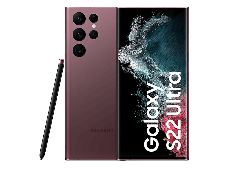 SAMSUNG Samsung SM-S908B Galaxy S22 Ultra 8 + 128 GB 6,8 "5G Burgund DS ITA 128,00 GB Bordeaux Dual SIM