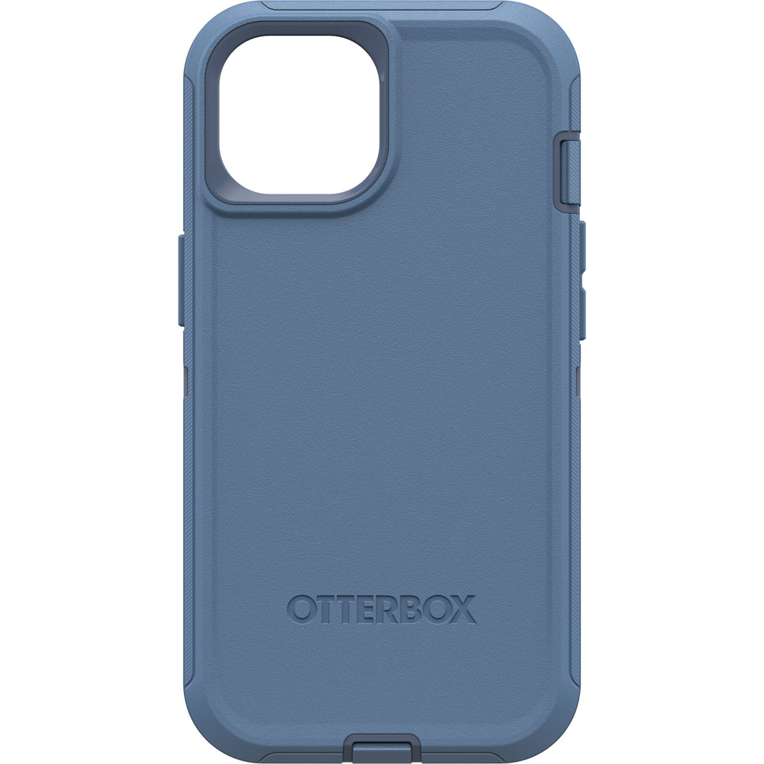 Eine blaue Otterbox-Schutzhülle für ein Smartphone, mit Ausschnitt für die Kamera.