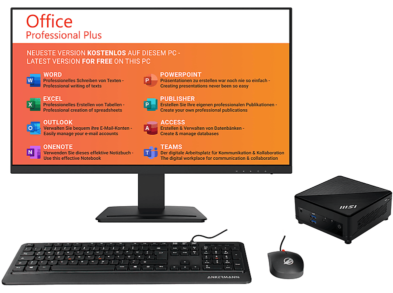 Mini PC  - Office Cubi V3 Bundle ANKERMANN-PC