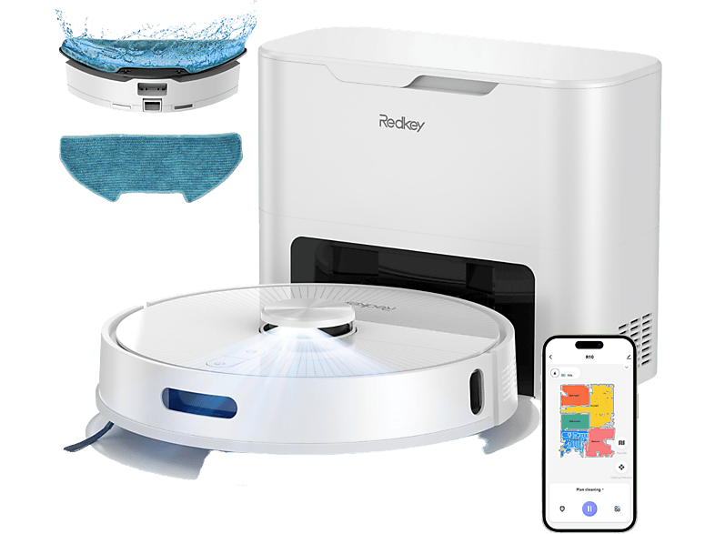REDKEY R10 Saugroboter mit Wischfunktion,4000Pa,4L,LDS Saugroboter | SATURN