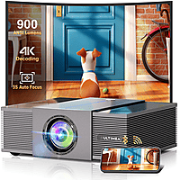 MediaMarkt ULTIMEA Apollo P60 Beamer met Auto Focus&6D Trapeziumcorrectie, 4K Thuisbioscoop Beamer Zwart aanbieding