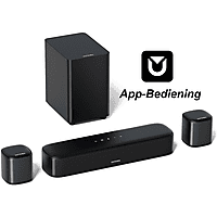 MediaMarkt ULTIMEA 5.1ch Soundbar met APP-Bediening en Subwoofer, 2 Achter-Luidsprekers Soundbar Zwart aanbieding