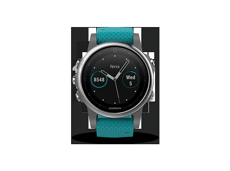 GARMIN FENIX 5S ARMBAND, Smartwatch, 220 mm, Silber/Türkis