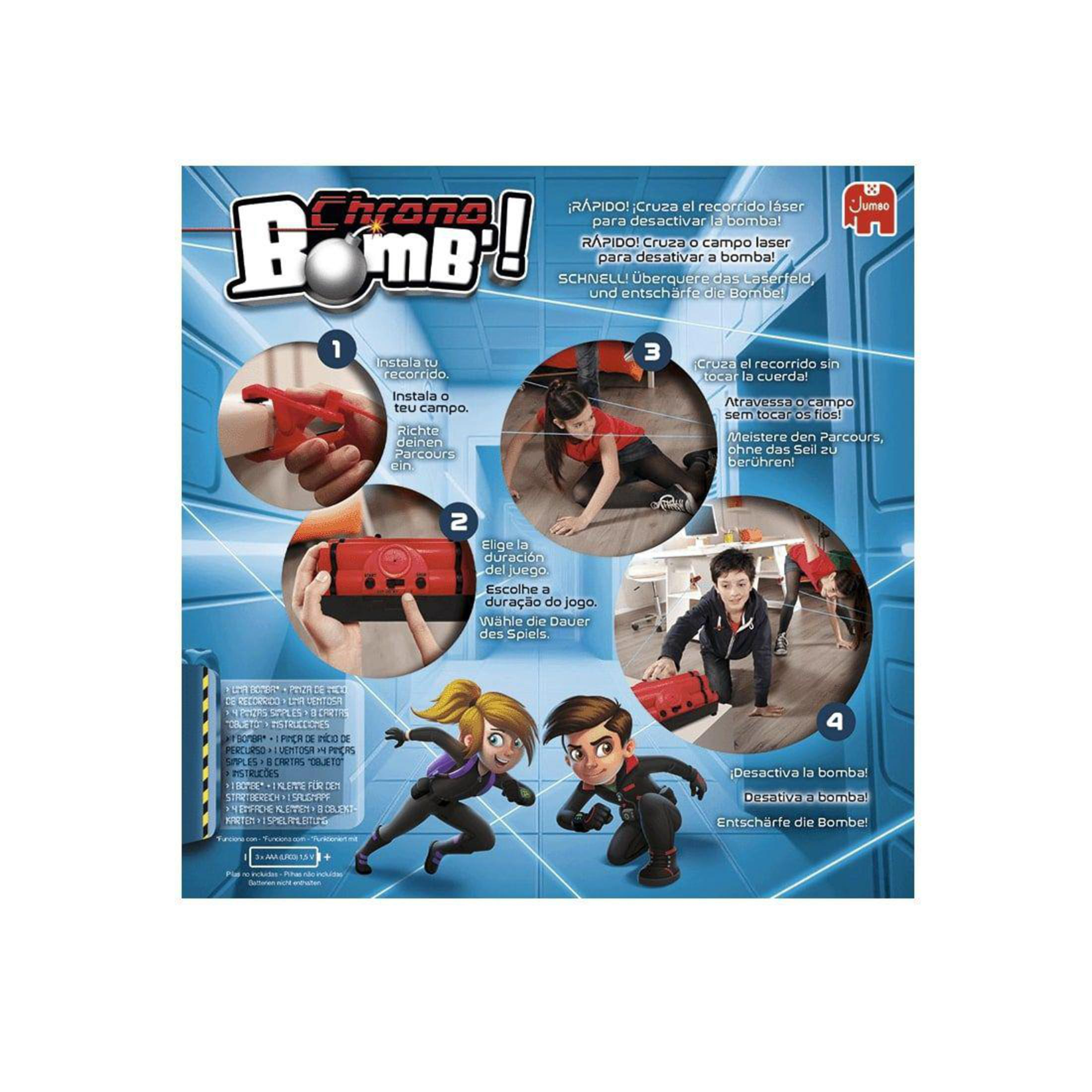 Gra planszowa z instrukcją. Dzieci w akcji grające w grę. Widoczne czerwone urządzenie do gry.