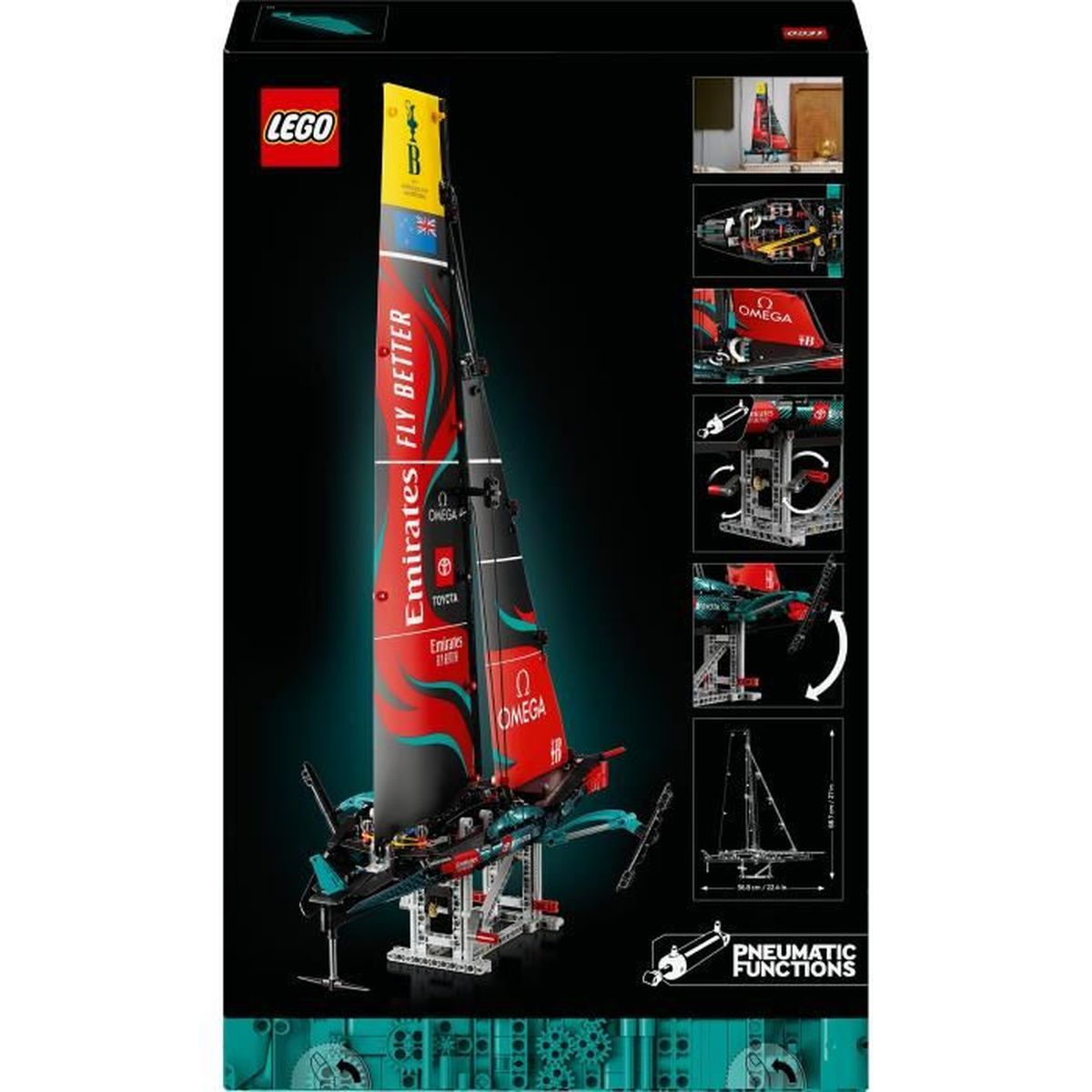 Klocki LEGO 42174 TECHNIC JACHT EMIRATES TEAM NEW ZEALAND AC75 Wielokolorowy