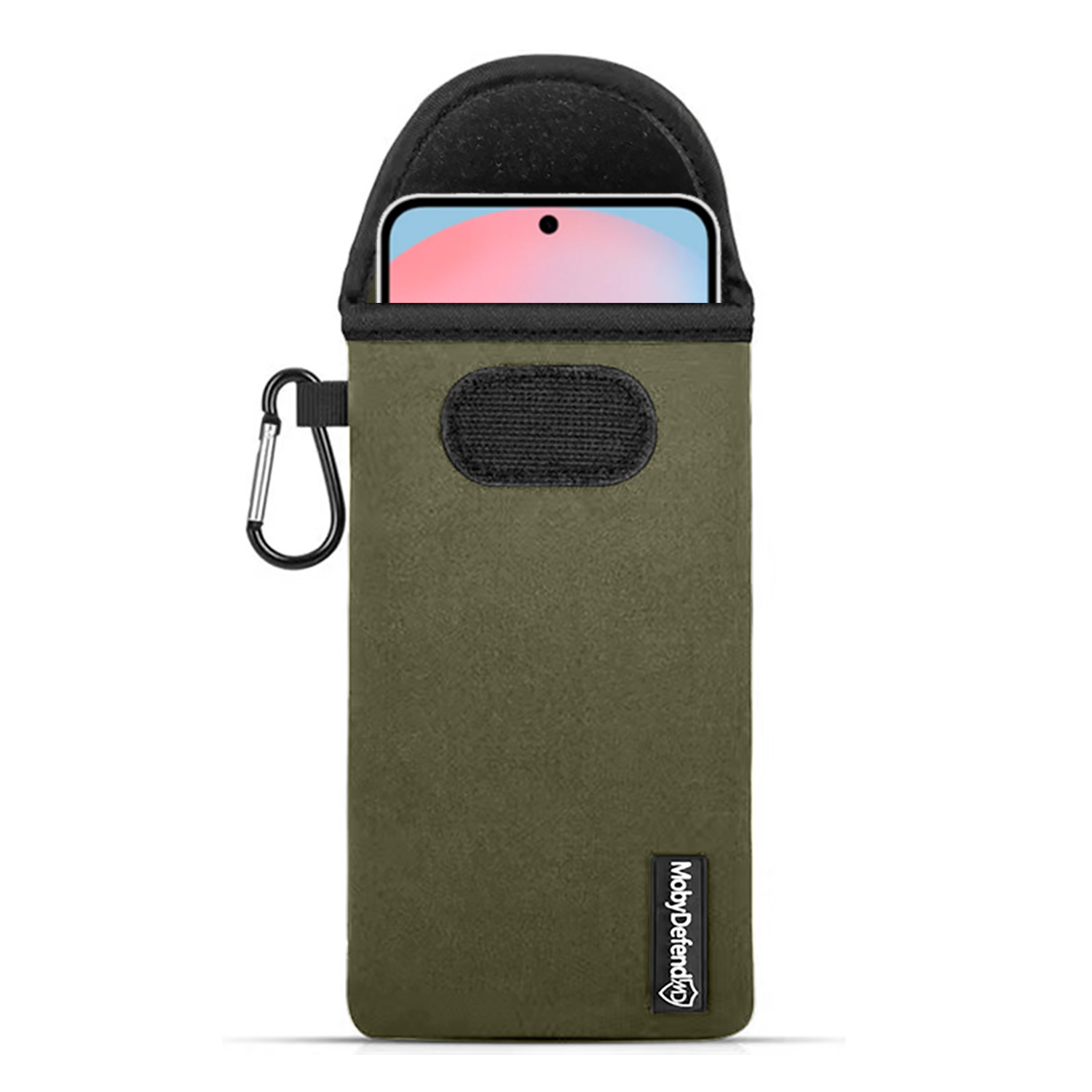 Groene telefoonhoes met een telefoon erin.