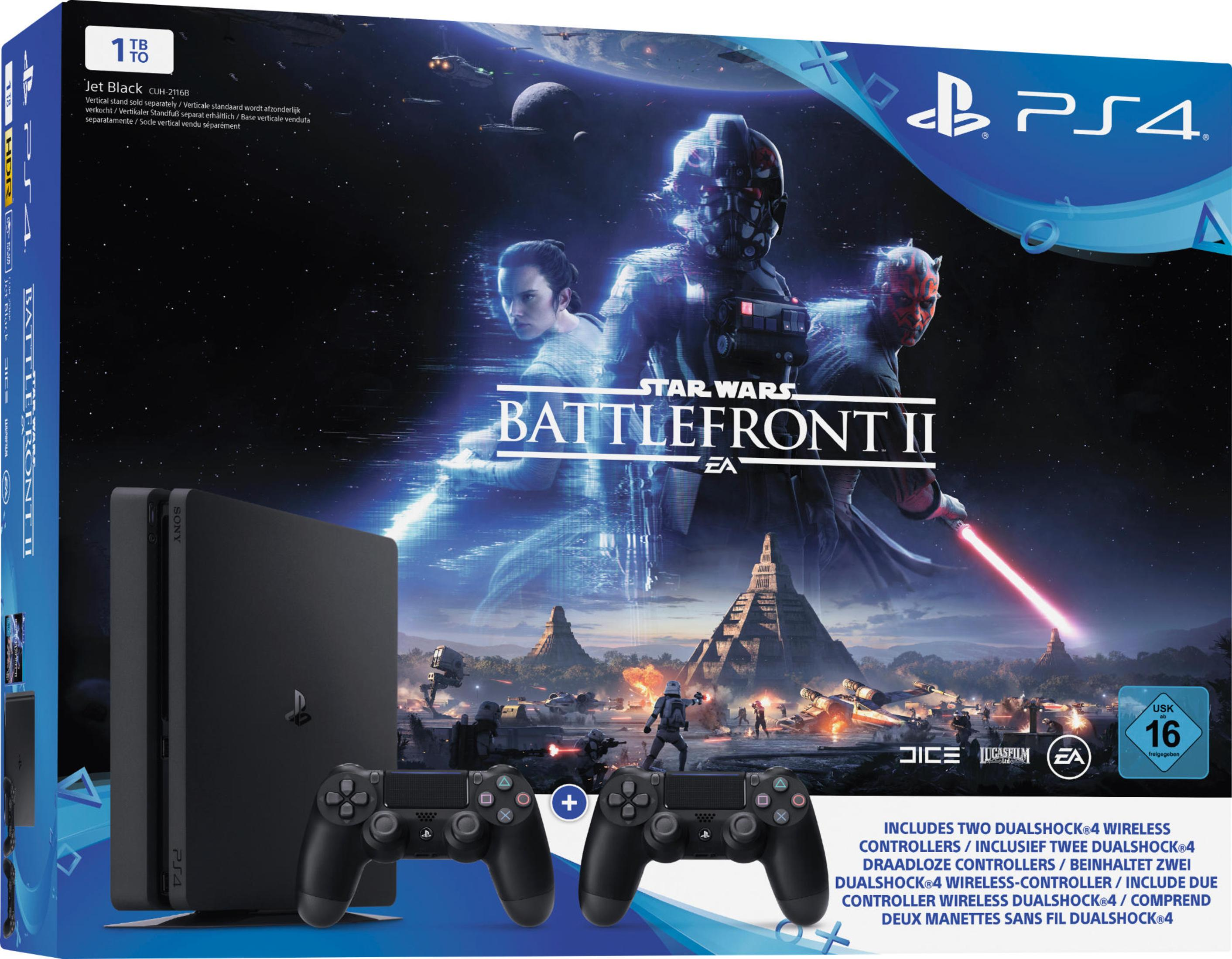 SONY 9965367 PS4 1TB BLK +STAR WARS BATTLEFRONT II +DS4 | MediaMarkt