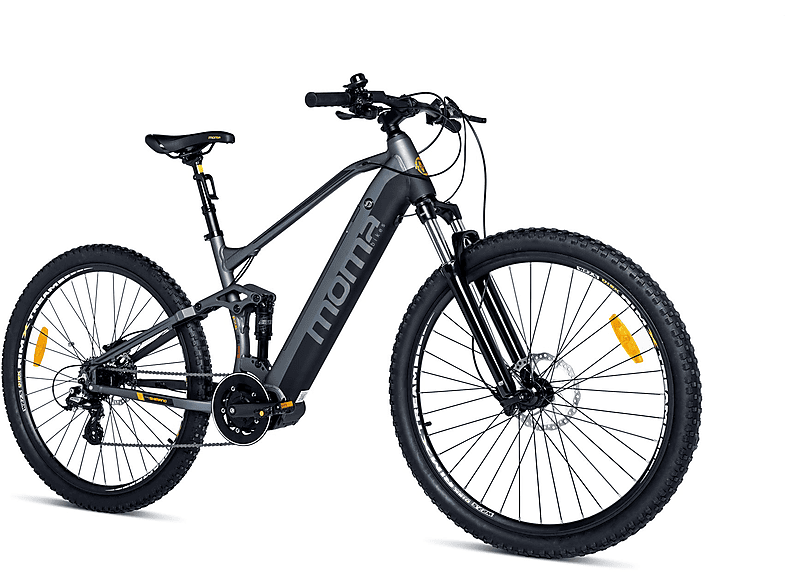 MOMABIKES EMTB PRO Mountainbike (Laufradgröße: 27,5 Zoll, Unisex-Rad, Schwarz)
