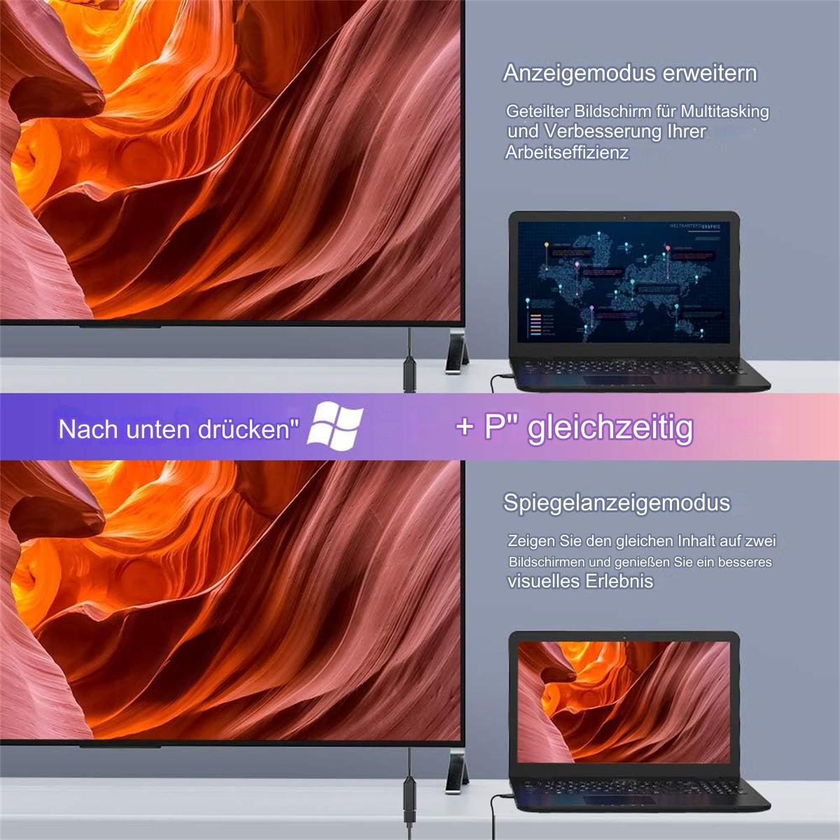 Zwei Laptops zeigen verschiedene Bildschirme, mit rotem Hintergrund.