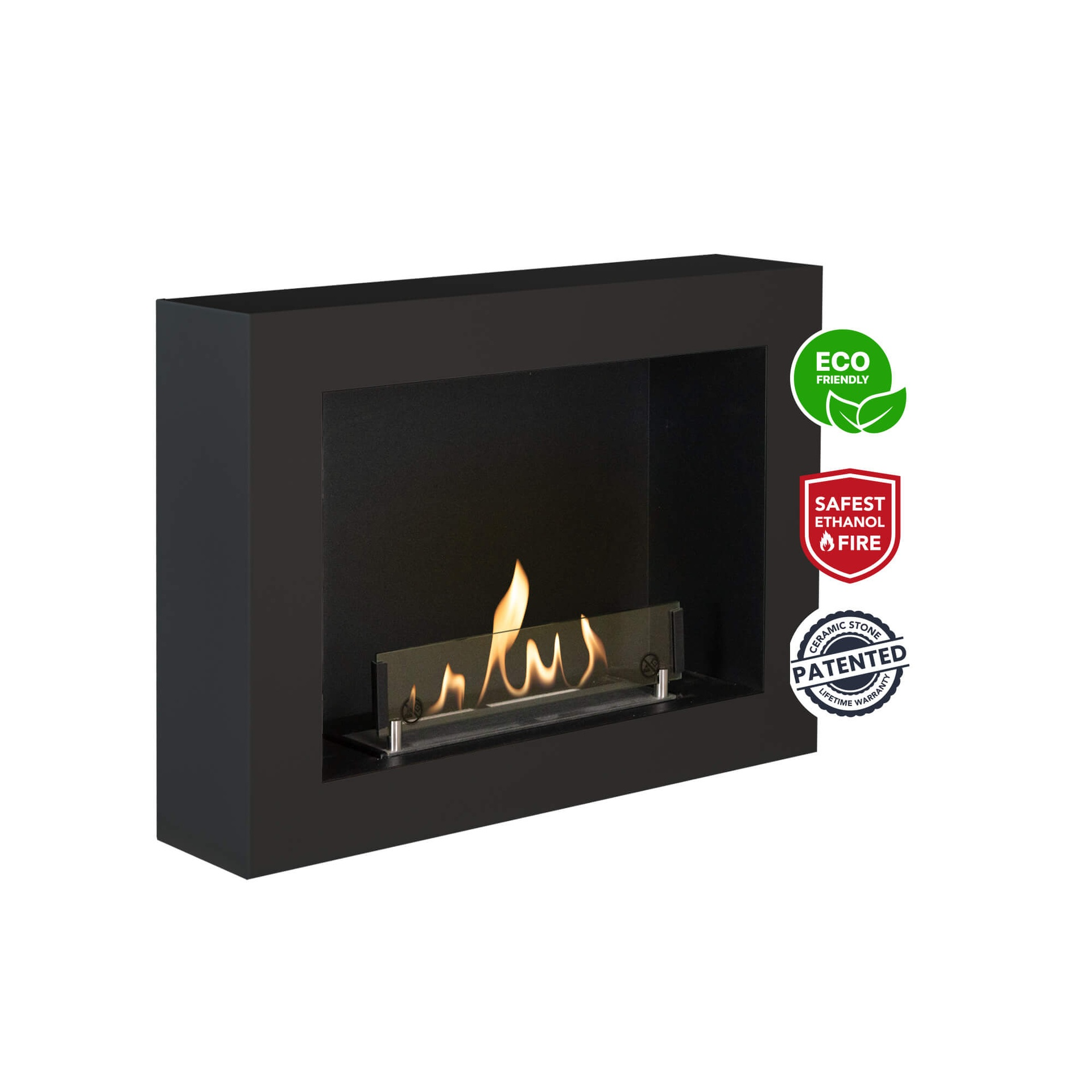 XARALYN Riano 9005 Bio-ethanol haard zwart (RAL9005)