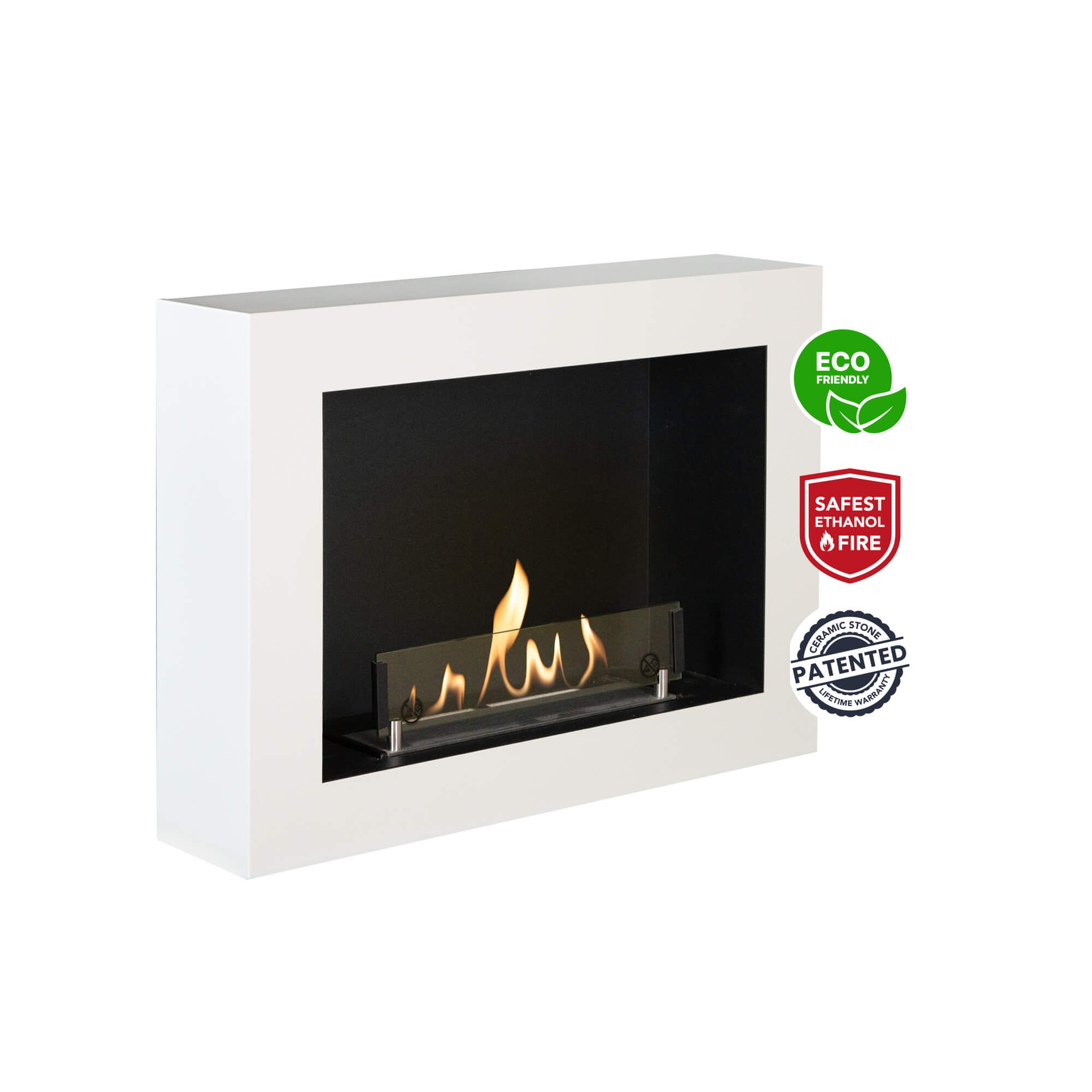 XARALYN Riano 9010 Bio-ethanol haard wit (RAL9010)