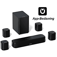 MediaMarkt ULTIMEA 7.1 Soundbar met App-Bediening en Subwoofer, 4 Surround-Luidsprekers Soundbar Zwart aanbieding