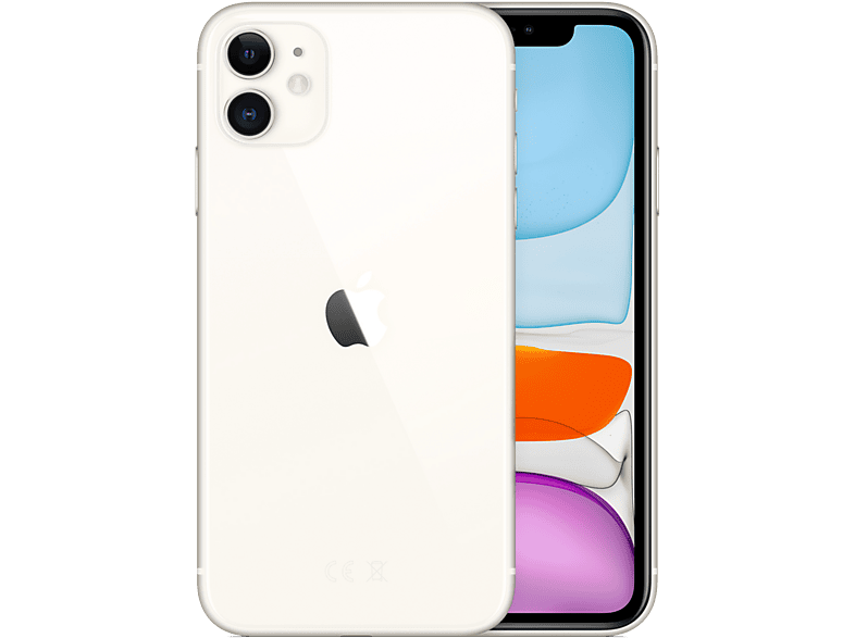 APPLE iPhone 11 iPhone 11, Blanco, Móvil iOS, 64 GB, 4 GB RAM, 6,1