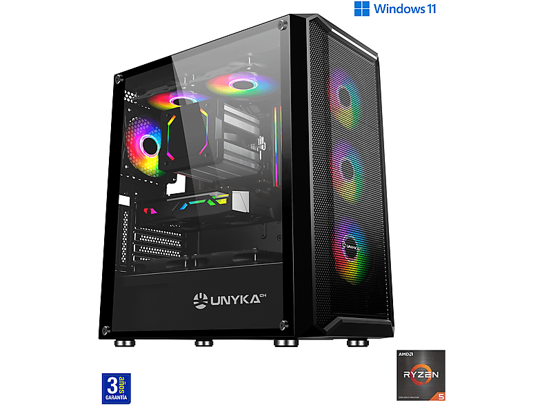 PC Gaming - JOYBE COMPUTERS AMD Ryzen 5 5500 / RAM 32 GB / M.2 Nvme 1 TB SSD / Nvidia RTX 4060