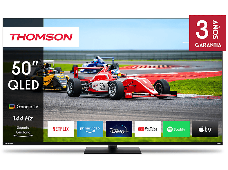 TV QLED 50" - THOMSON Smart TV 50" QLED Pro Google TV 144 Hz