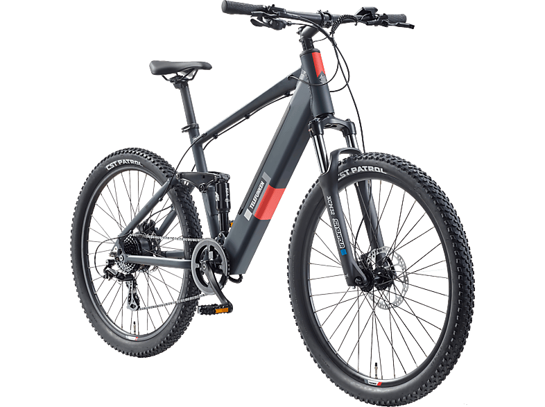 TELEFUNKEN Aufsteiger M936 granitgrau 27,5" Mountainbike (Laufradgröße: 27,5 Zoll, Herren-Rad, 13 Wh, Grau)