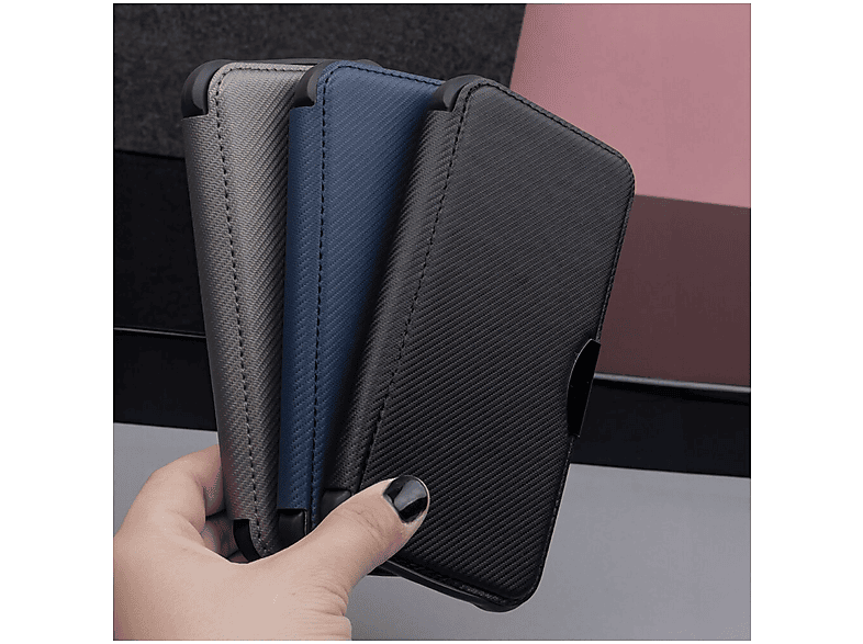 COFI TPU Silikon Hülle Carbon Schwarz Für Xiaomi Redmi 10 - Stoßfest, Rutschfest & Passgenau