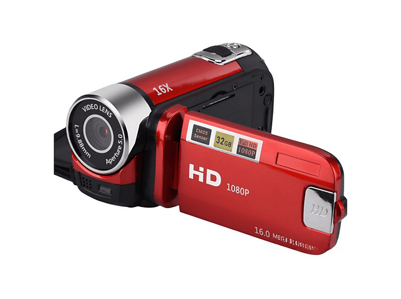 KITTECH Digitale Videokamera mit 16 MP, 1080P Full HD, 16-fach ...