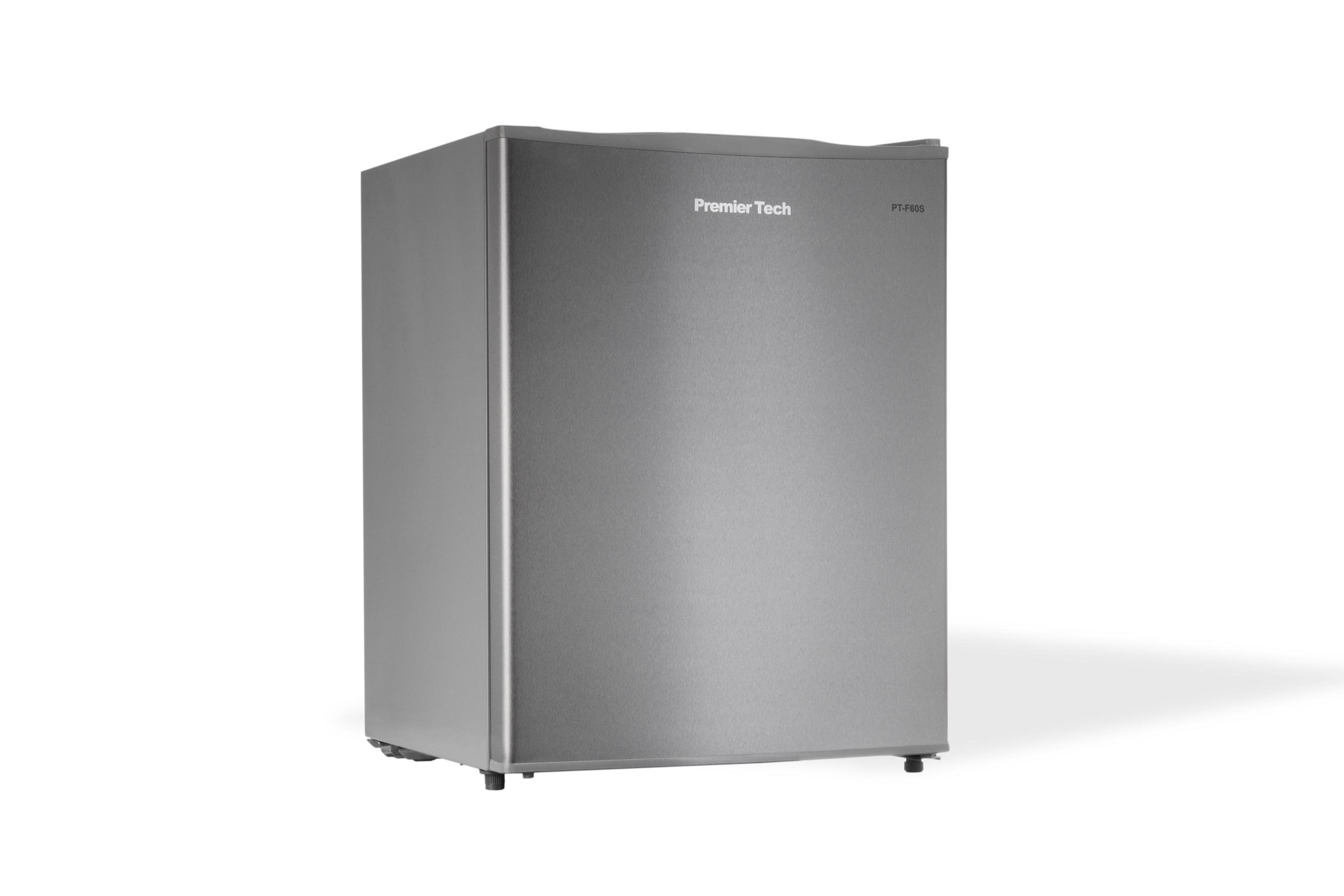 Mini-frigo argento, compatto e adatto a vari ambienti.