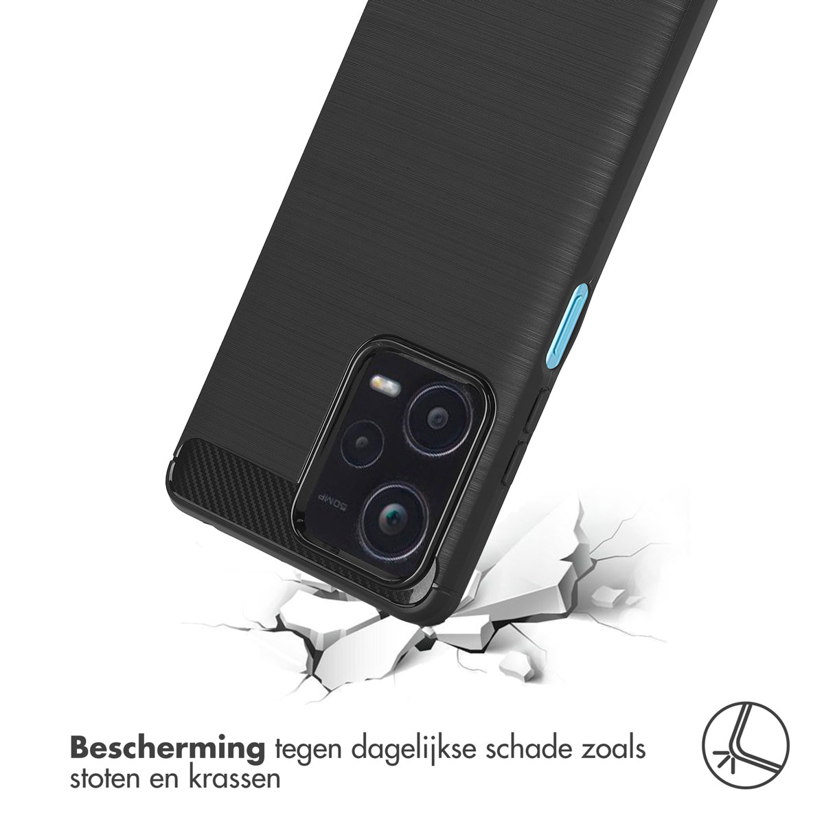 IMOSHION Brushed Backcover adatta per Xiaomi Redmi Note 12 Pro Plus Cover per Xiaomi Redmi Note 12 Pro Plus, Nero