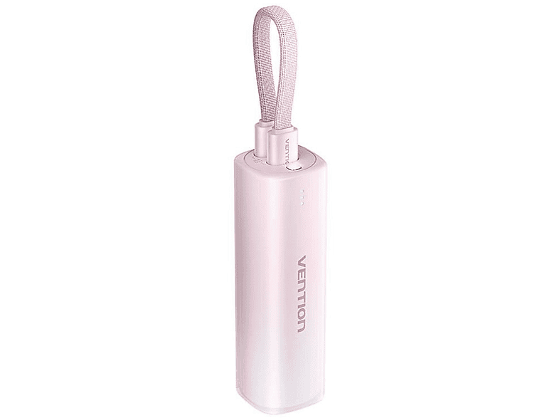Vention 20W 5000mAh mit Kabel 0,11m Powerbank 5000 mAh Pink