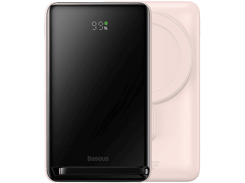 BASEUS Magnetic Bracket 20W kabellos 10000mAh Powerbank 10000 mAh Rosa