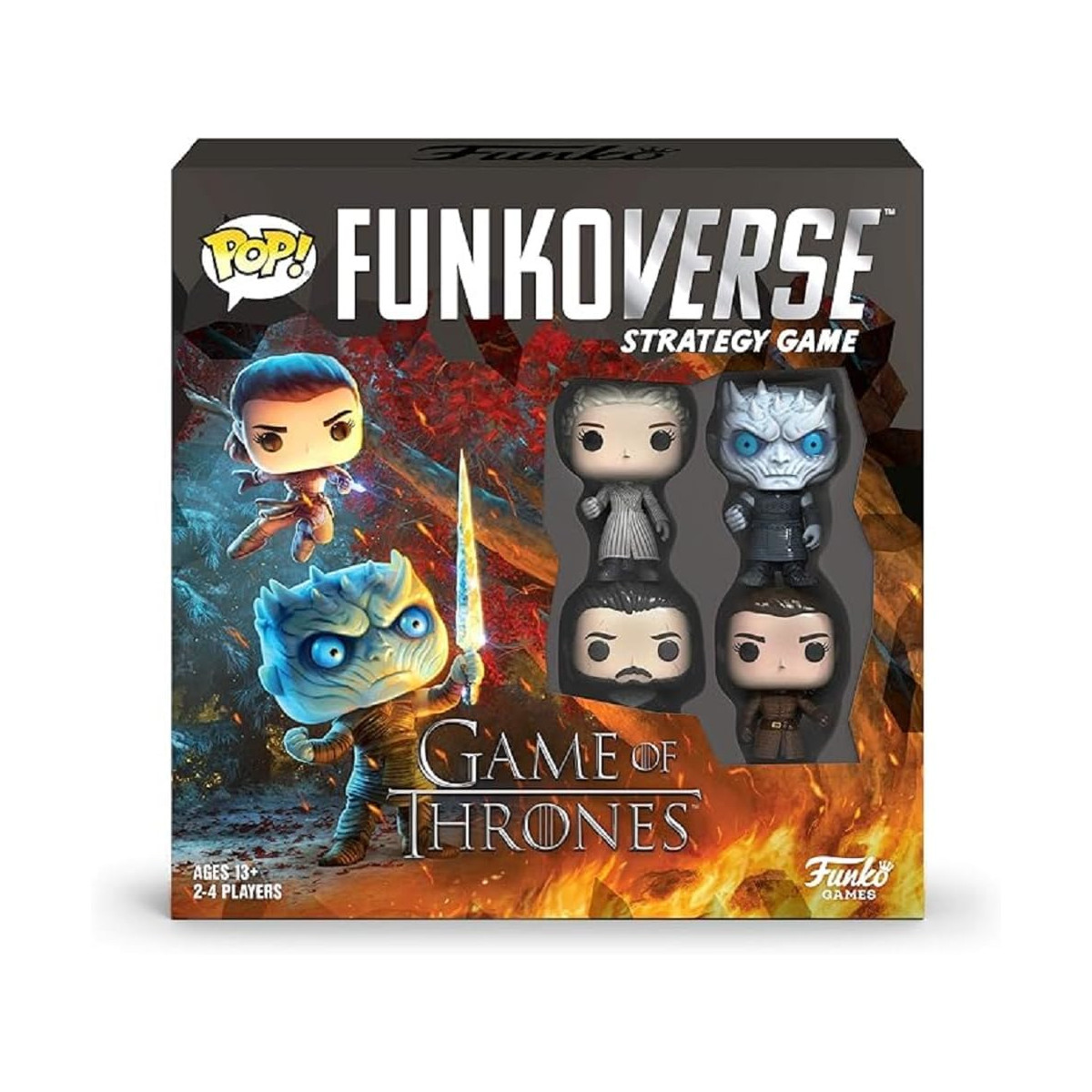 Eine FunkoVerse-Brettspielbox mit Game of Thrones-Charakteren.