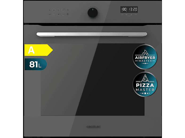 Horno multifunción - CECOTEC Bolero Hexa AF316000 Glass Grey A