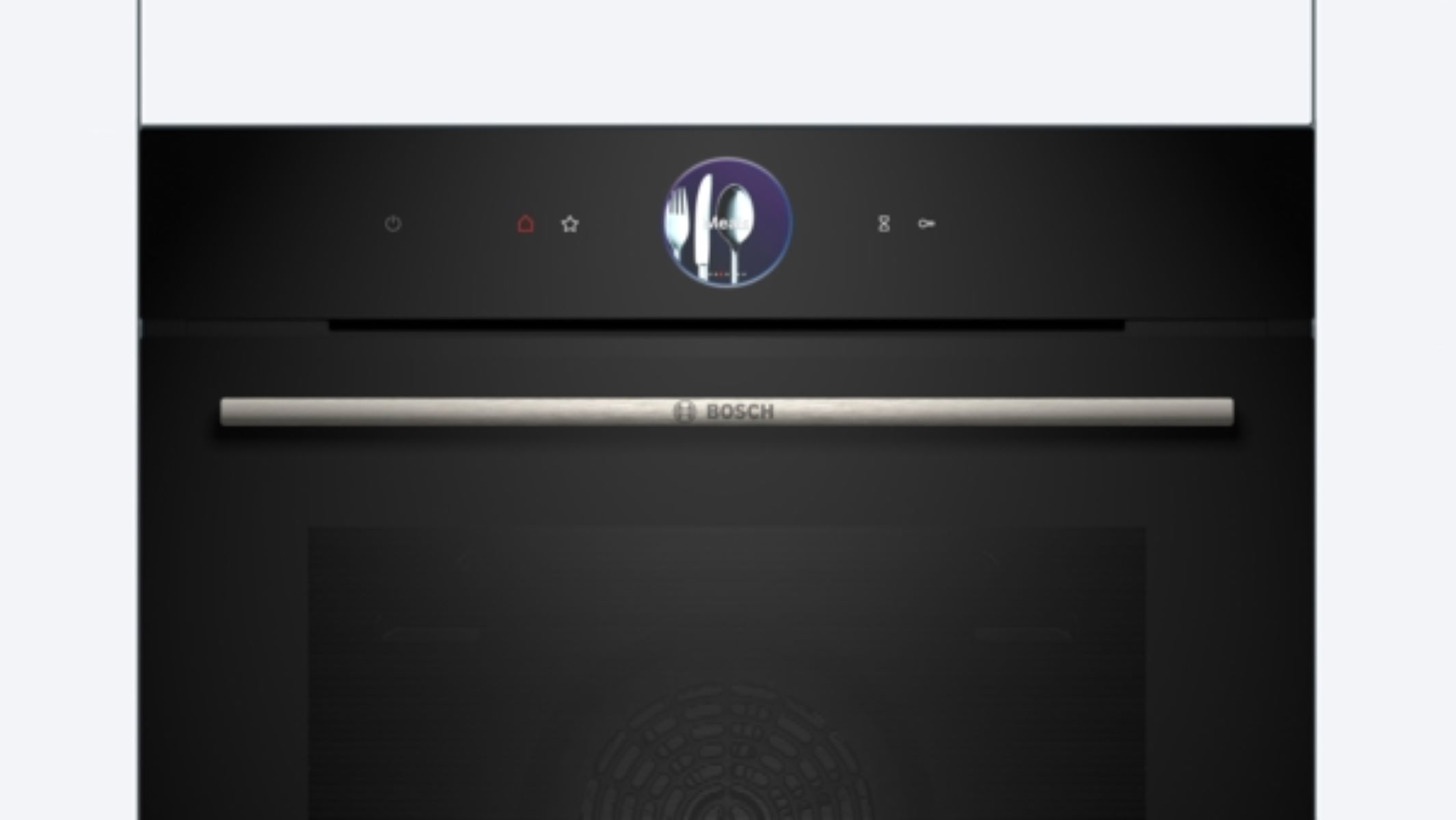 Horno con múltiples puertas de vidrio abiertas.