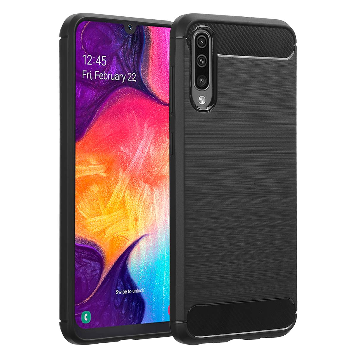 IMOSHION Coque arrière compatible avec Samsung Galaxy A30s/Samsung Galaxy A50 Étui de Téléphone voor Samsung Samsung Galaxy A30s/Samsung Galaxy A50 Noir