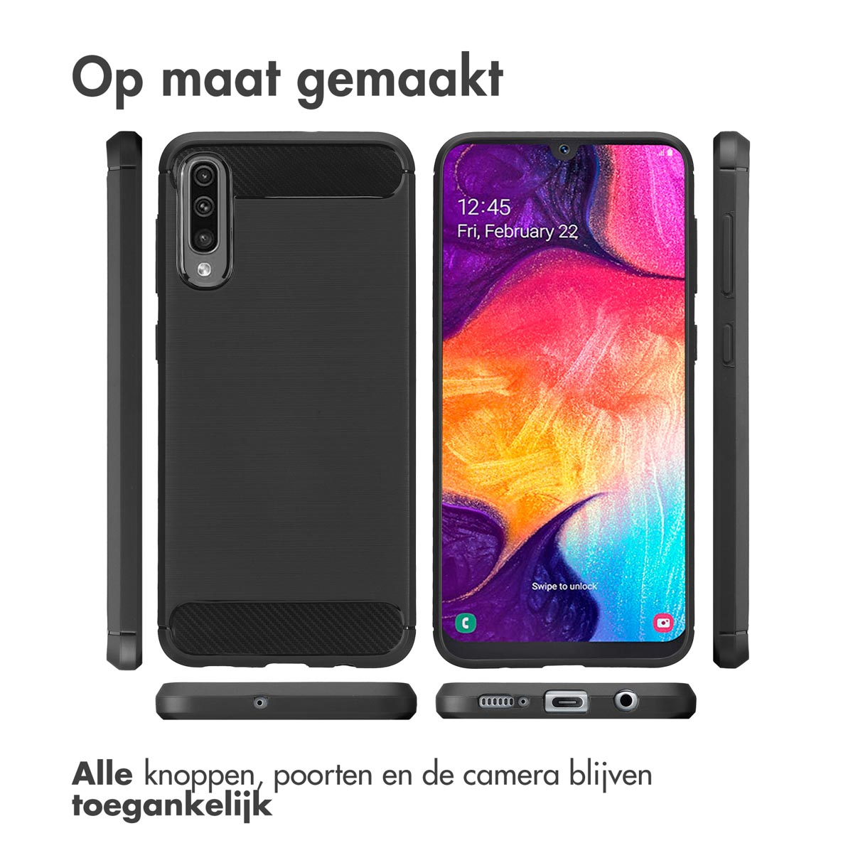 IMOSHION Coque arrière compatible avec Samsung Galaxy A30s/Samsung Galaxy A50 Étui de Téléphone voor Samsung Samsung Galaxy A30s/Samsung Galaxy A50 Noir