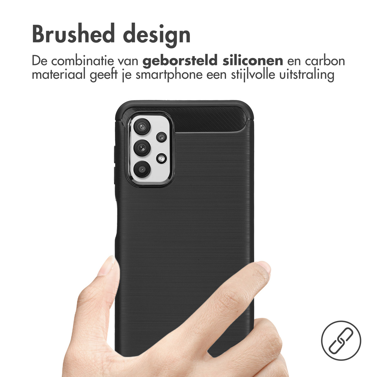 IMOSHION Coque arrière compatible avec Samsung Galaxy A32 (5G) Étui de Téléphone voor Samsung Samsung Galaxy A32 (5G) Noir