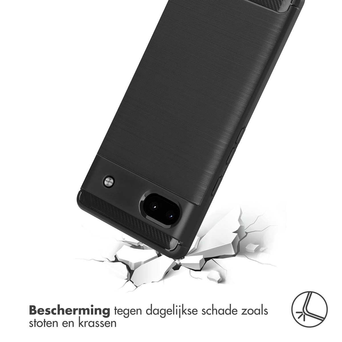 IMOSHION Brushed COVER per Google Pixel 6a, Nero