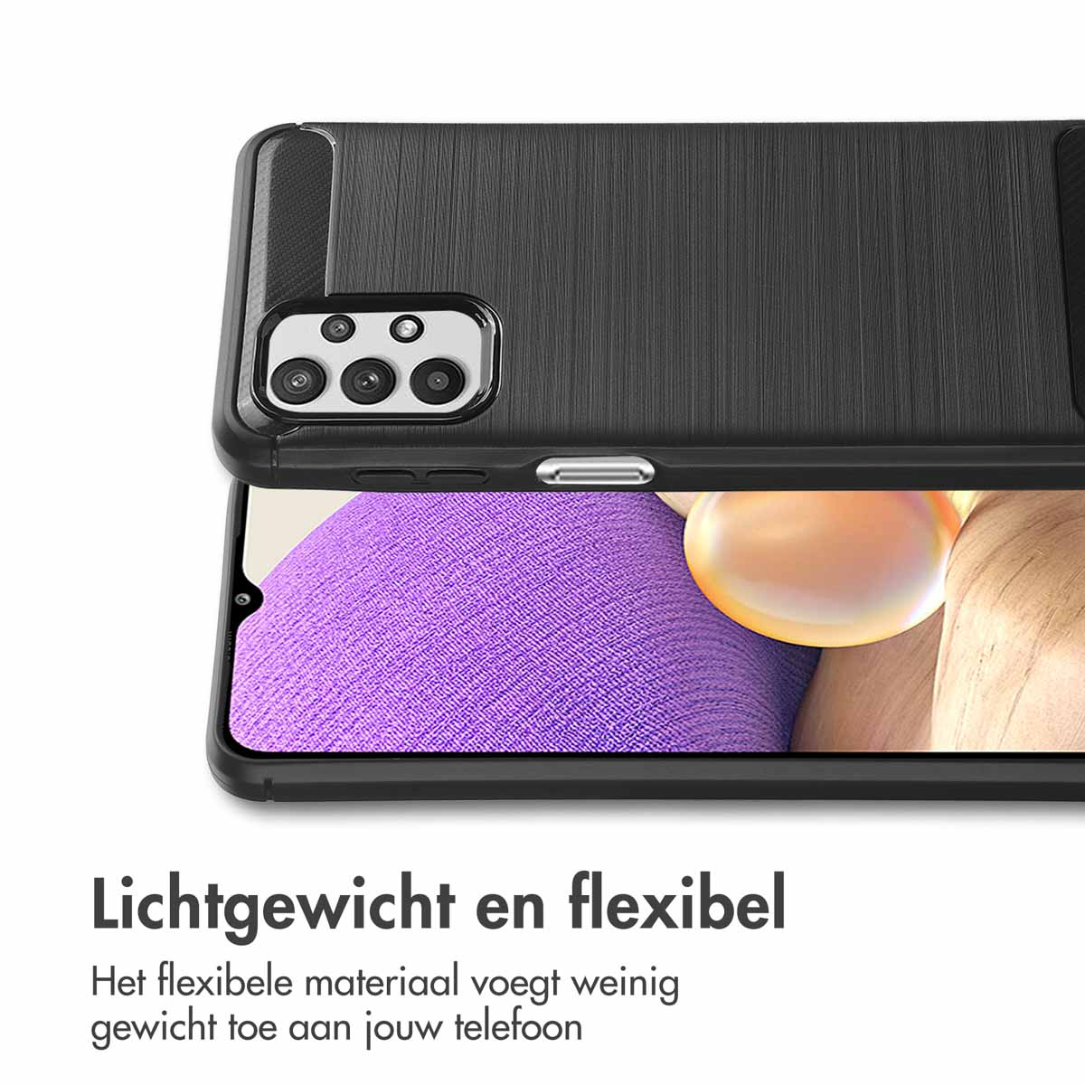 IMOSHION Coque arrière compatible avec Samsung Galaxy A32 (5G) Étui de Téléphone voor Samsung Samsung Galaxy A32 (5G) Noir
