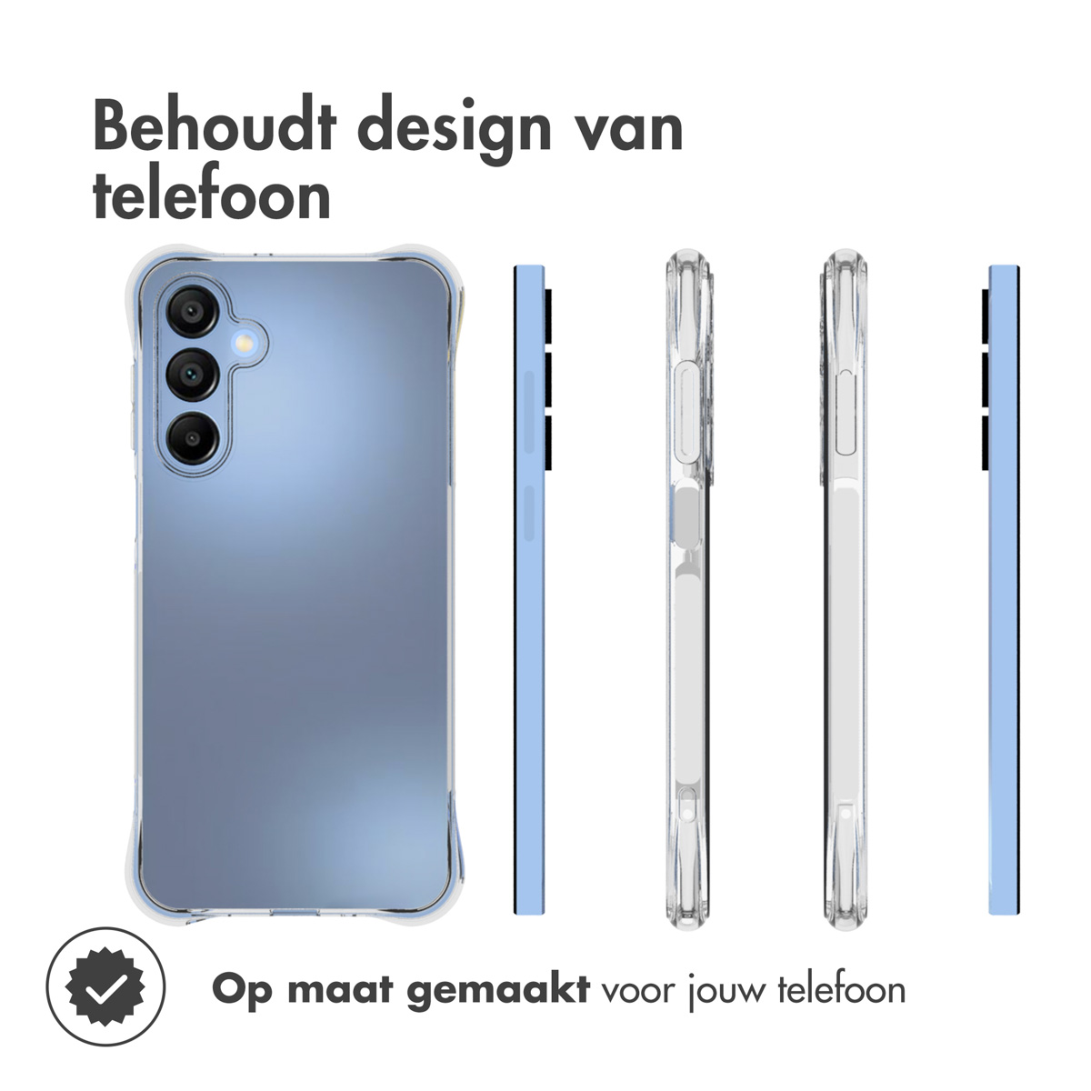 IMOSHION Shockproof Case - Geschikt voor Samsung Galaxy A16 - Telefoonhoesje voor Samsung Samsung Galaxy A16 (4G)/Samsung Galaxy A16 (5G) Transparant