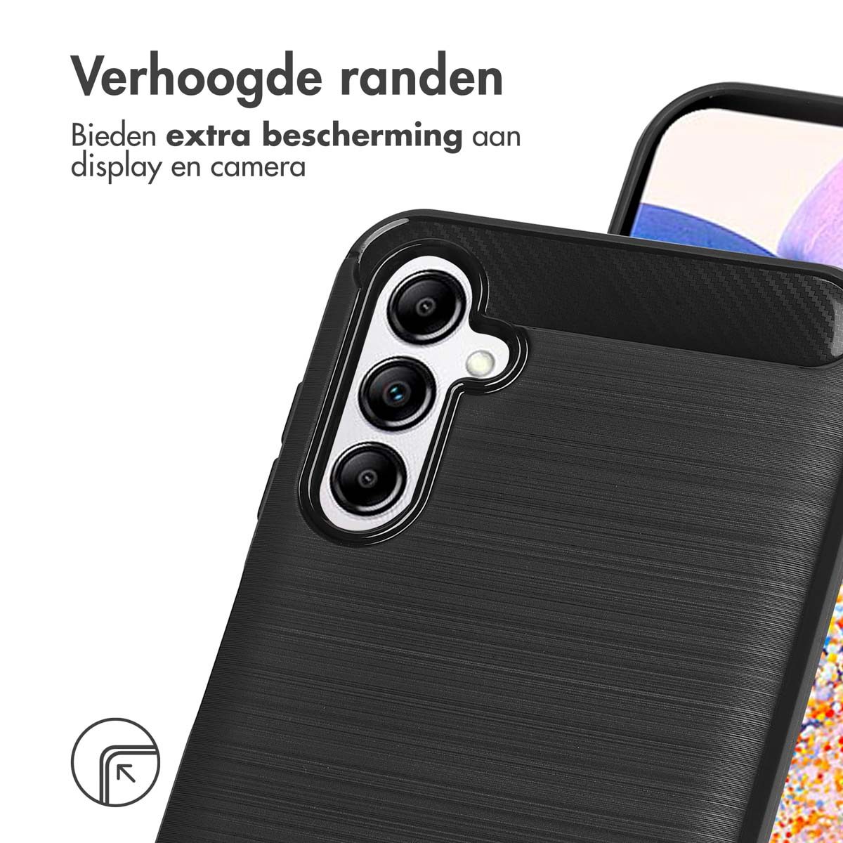 IMOSHION Coque arrière compatible avec Samsung Galaxy A14 (5G)/Samsung Galaxy A14 (4G) Étui de Téléphone voor Samsung Samsung Galaxy A14 (5G)/Samsung Galaxy A14 (4G) Noir