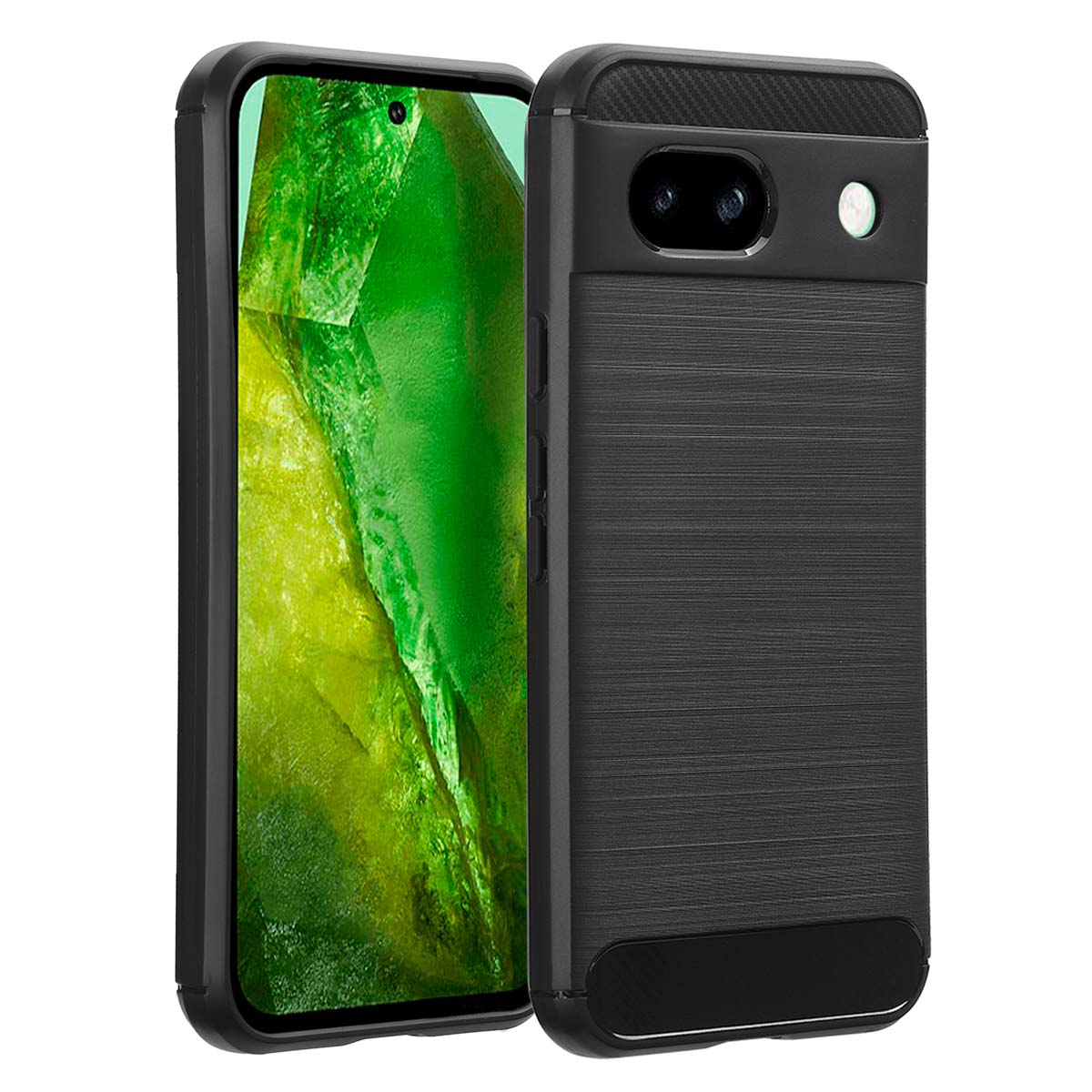 IMOSHION Coque arrière compatible avec Google Pixel 8a Étui de Téléphone voor Google Google Pixel 8a Noir