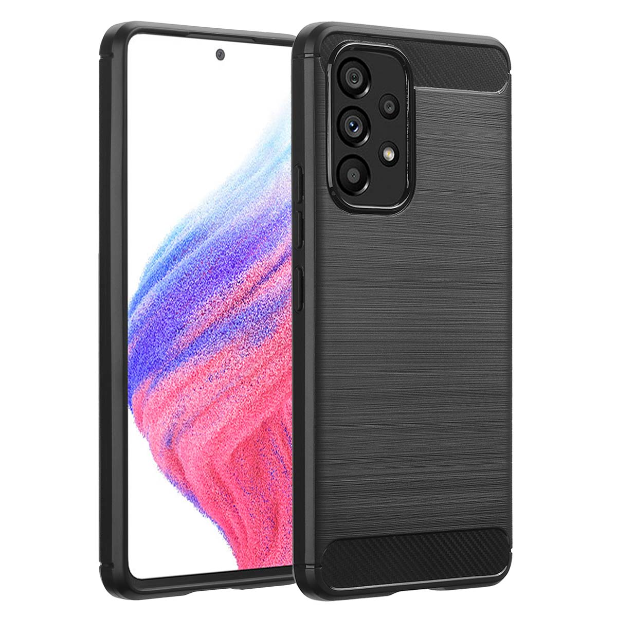 IMOSHION Coque arrière compatible avec Samsung Galaxy A53 Étui de Téléphone voor Samsung Samsung Galaxy A53 Noir