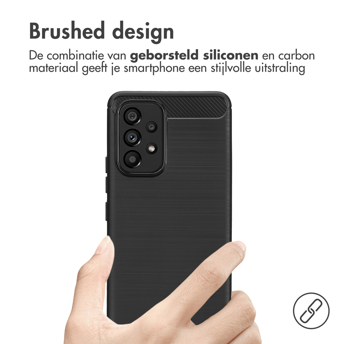 IMOSHION Coque arrière compatible avec Samsung Galaxy A53 Étui de Téléphone voor Samsung Samsung Galaxy A53 Noir