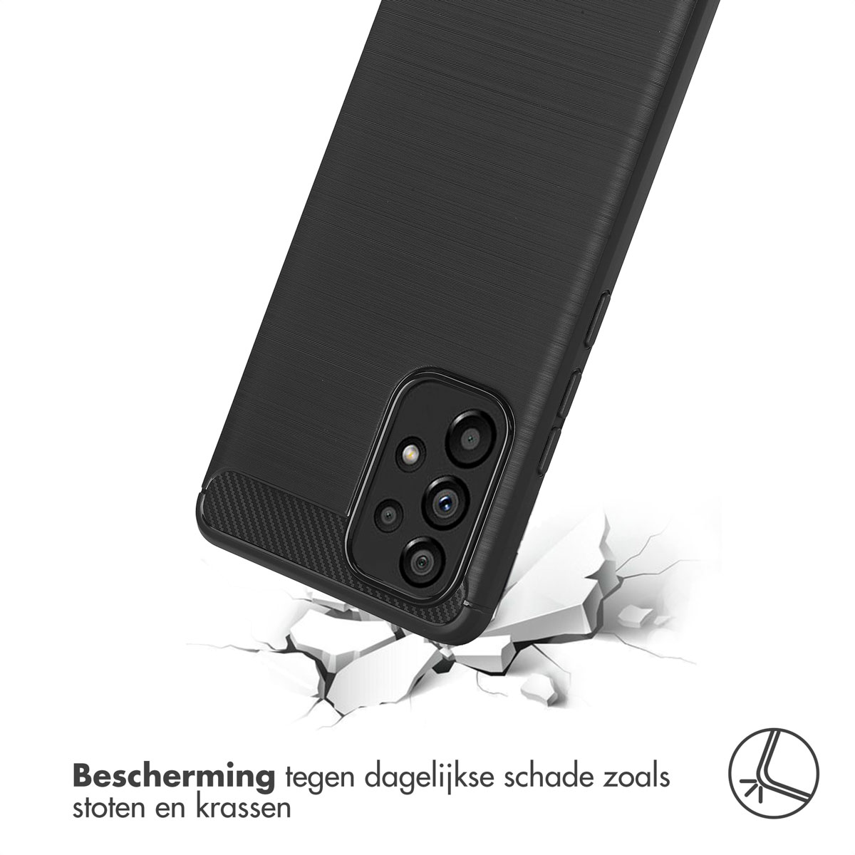 IMOSHION Coque arrière compatible avec Samsung Galaxy A53 Étui de Téléphone voor Samsung Samsung Galaxy A53 Noir