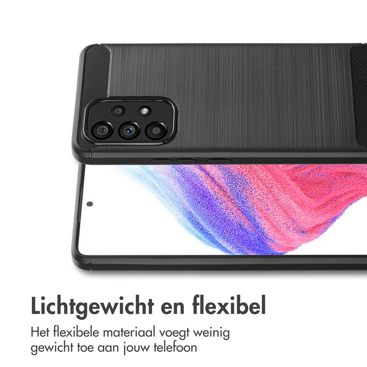 IMOSHION Coque arrière compatible avec Samsung Galaxy A53 Étui de Téléphone voor Samsung Samsung Galaxy A53 Noir