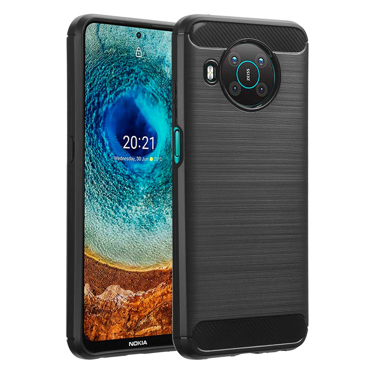 IMOSHION Brushed Backcover, Backcover, Nokia, Nokia X10/Nokia X20, Schwarz