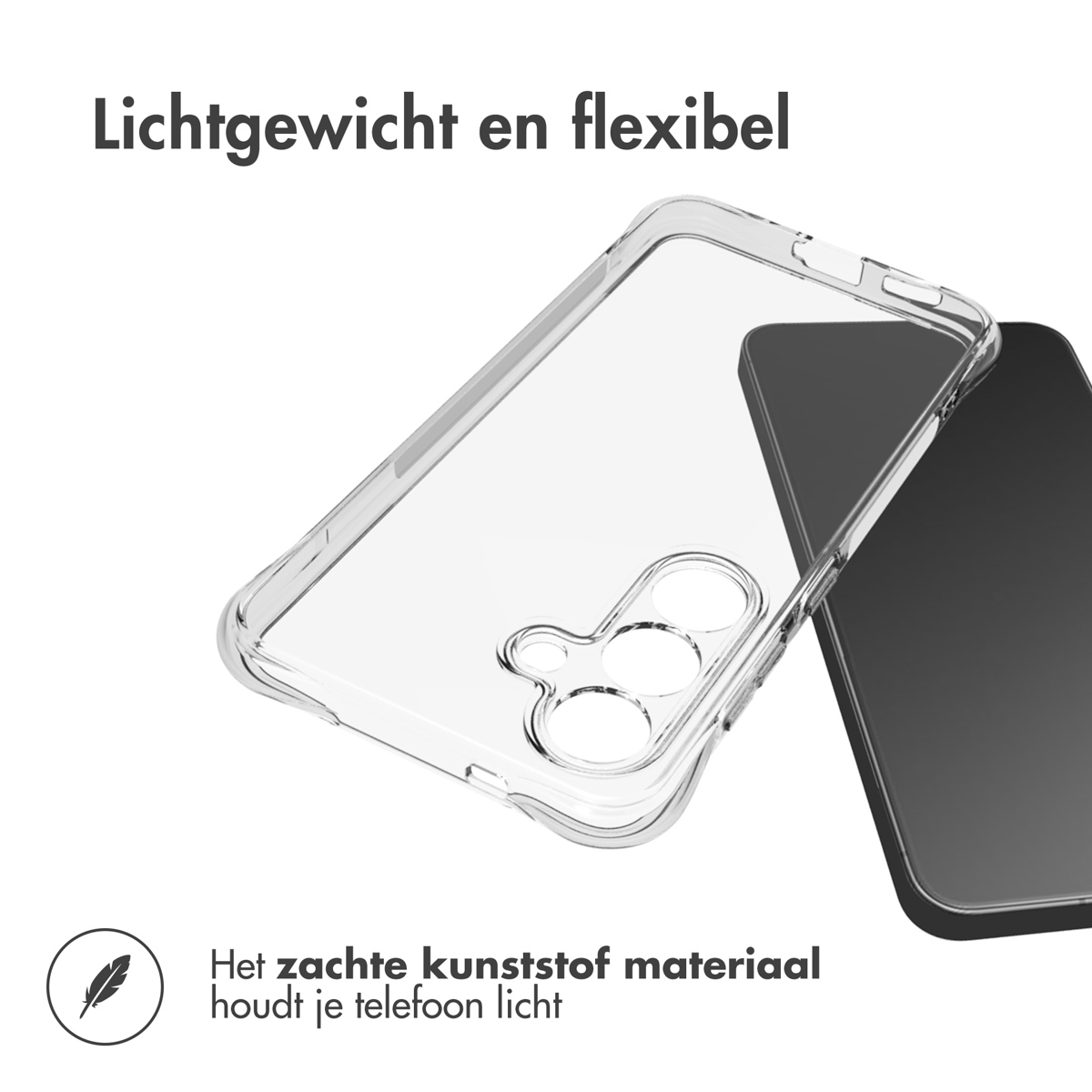 IMOSHION Shockproof Case - Geschikt voor Samsung Galaxy S25 - Telefoonhoesje voor Samsung Samsung Galaxy S25 Transparant