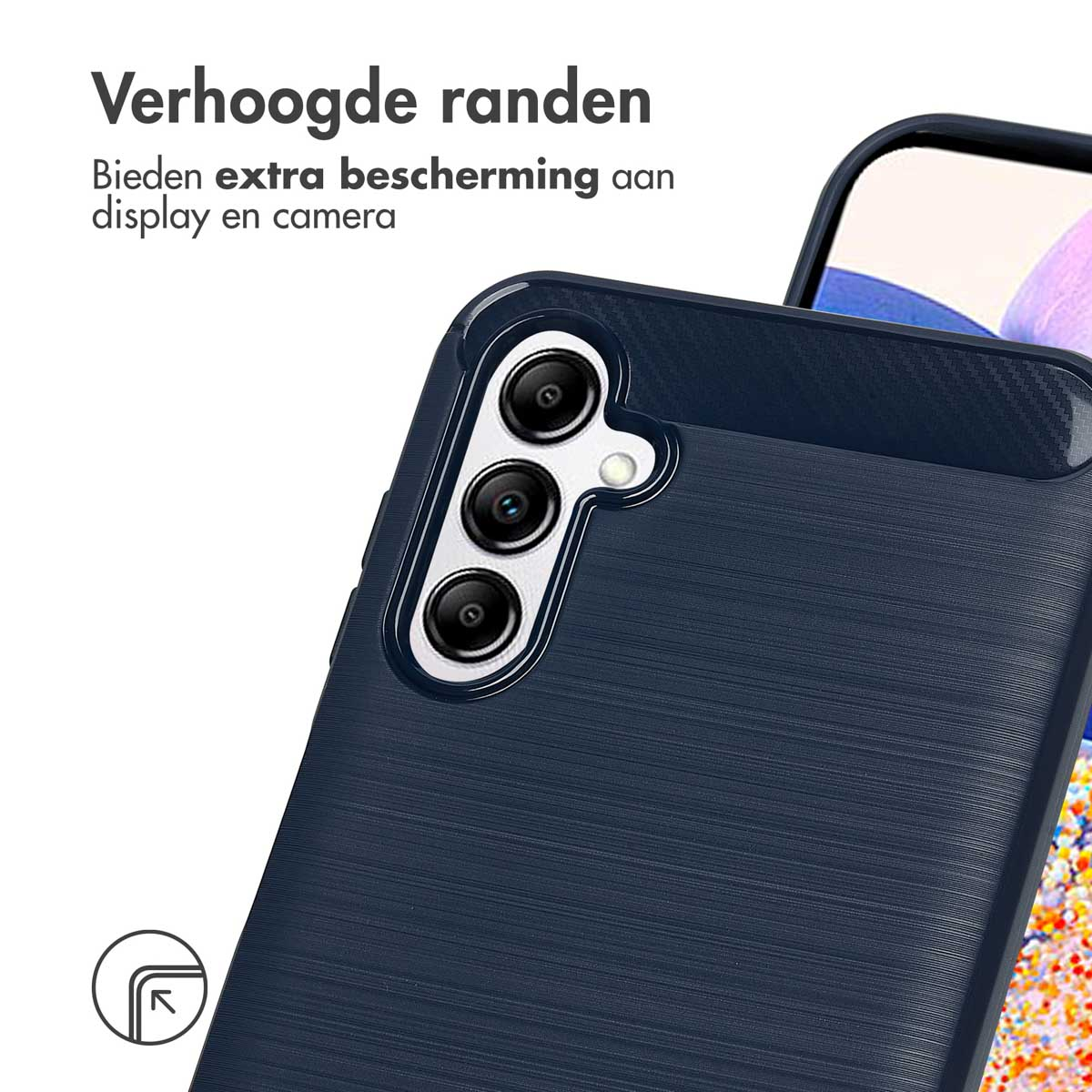 IMOSHION Coque arrière compatible avec Samsung Galaxy A14 (5G)/Samsung Galaxy A14 (4G) Étui de Téléphone voor Samsung Samsung Galaxy A14 (5G)/Samsung Galaxy A14 (4G) Bleu foncé