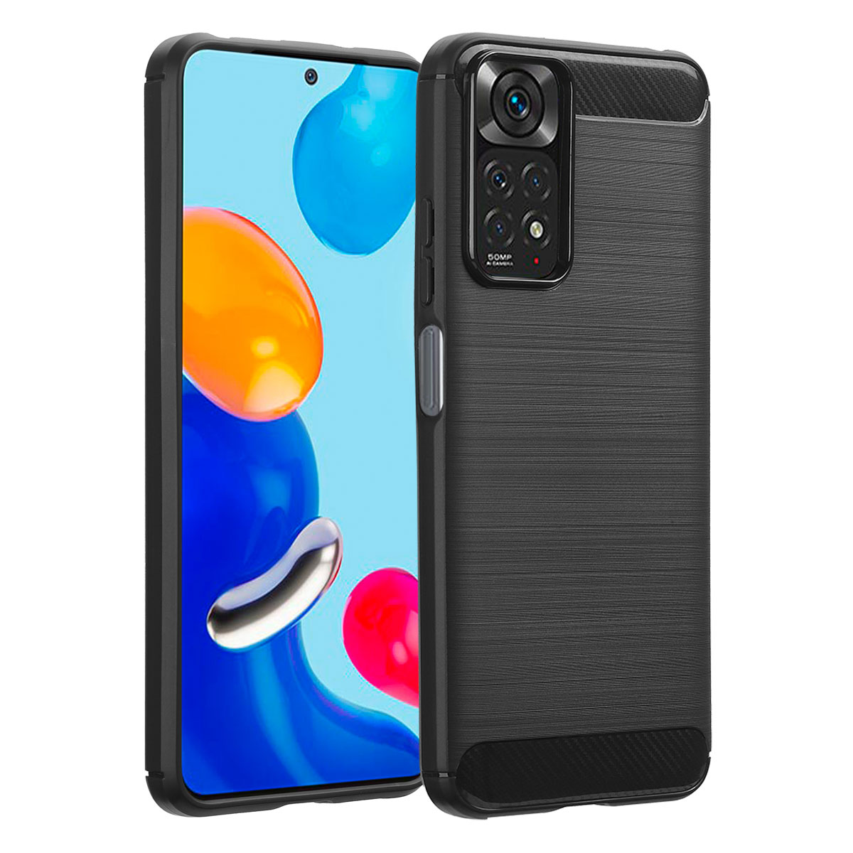 IMOSHION Coque arrière compatible avec Xiaomi Redmi Note 11S (4G)/Xiaomi Redmi Note 11 (4G) Étui de Téléphone voor Xiaomi Xiaomi Redmi Note 11S (4G)/Xiaomi Redmi Note 11 (4G) Noir