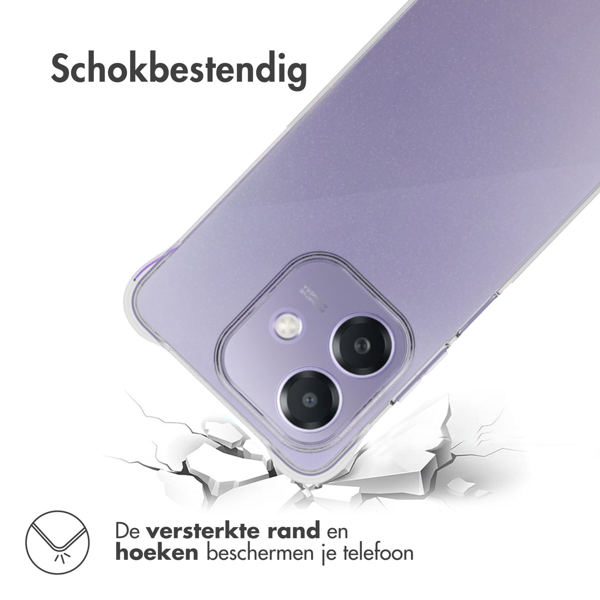 IMOSHION Transparante coque compatible avec Oppo A40/Oppo A40M/Oppo A60 (5G) Étui de Téléphone voor Oppo Oppo A40/Oppo A40M/Oppo A60 (5G) Transparent