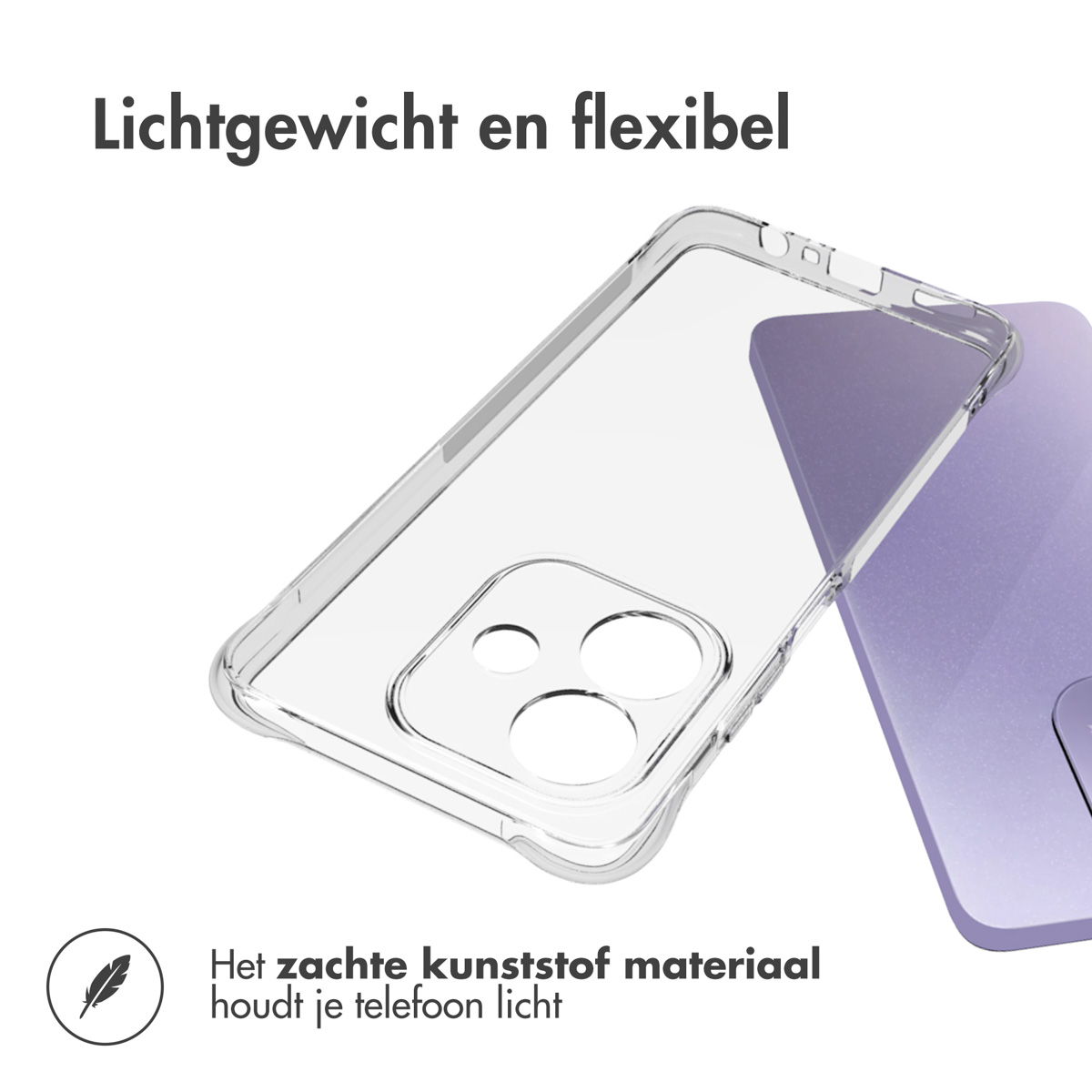 IMOSHION Transparante coque compatible avec Oppo A40/Oppo A40M/Oppo A60 (5G) Étui de Téléphone voor Oppo Oppo A40/Oppo A40M/Oppo A60 (5G) Transparent