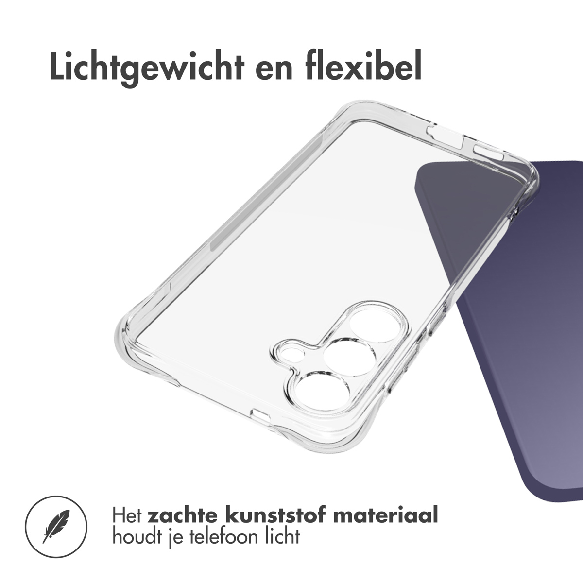 IMOSHION Transparante coque compatible avec Samsung Galaxy S25 Plus Étui de Téléphone voor Samsung Samsung Galaxy S25 Plus Transparent