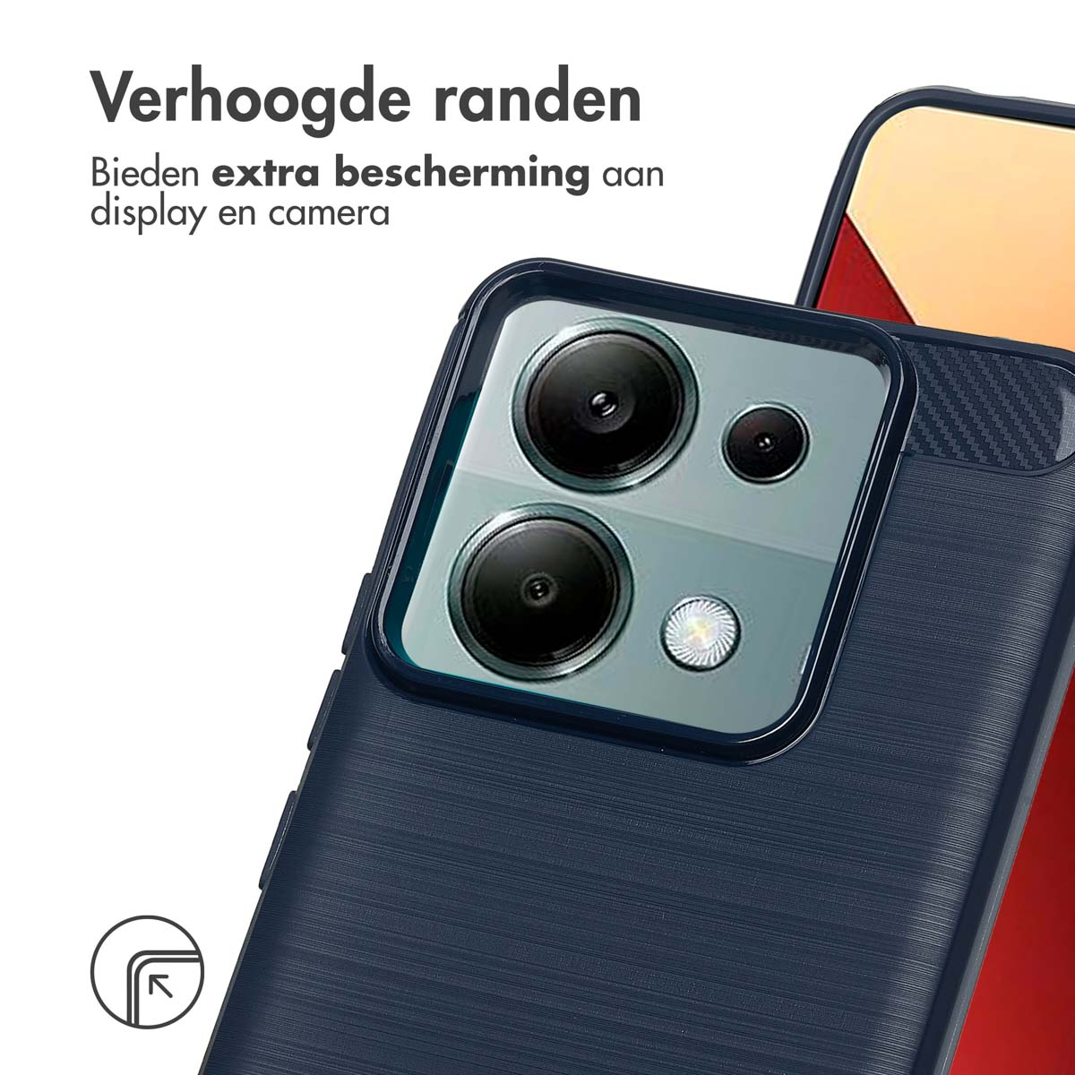 IMOSHION Brushed Backcover, Backcover, Xiaomi, Xiaomi Redmi Note 13 Pro (5G)/Xiaomi Poco X6, Dunkelblau